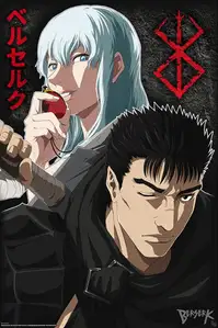 Berserk Kolaż Guts i Griffith - plakat