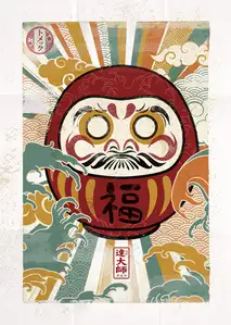 Daruma. Japońska lalka szczęścia - plakat