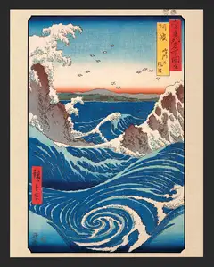 Hiroshige Naruto Whirlpool - plakat