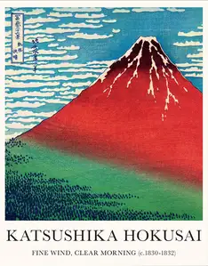 Hokusai Góra Fuji - plakat