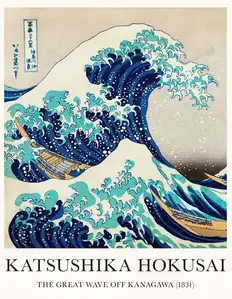 Hokusai Wielka Fala - plakat
