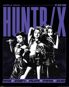 K-Pop Demon Hunters Huntrix World Tour - plakat