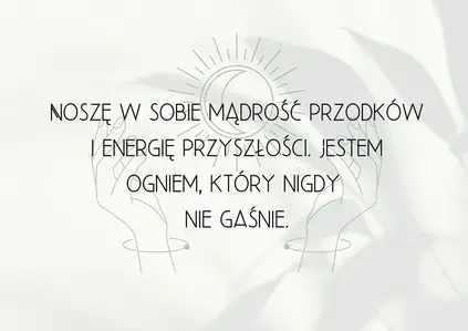 Plakat afirmacyjny- mądrość przodków - plakat