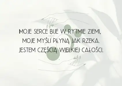 Plakat afirmacyjny- rytm ziemi - plakat