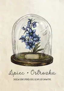 Plakat dla Urodzonych w Lipcu Ostróżka - plakat