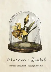 Plakat dla Urodzonych w Marcu Żonkil - plakat