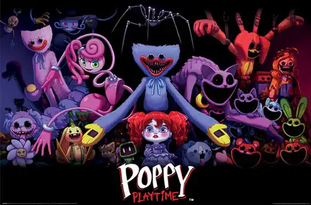 Poppy Playtime Bohaterowie - plakat
