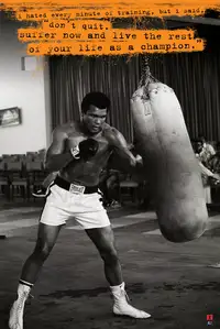 Muhammad Ali Worek Treningowy - plakat