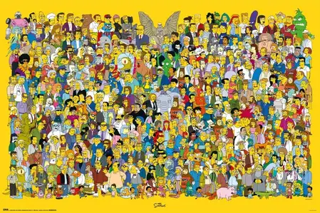 The Simpsons Bohaterowie - plakat