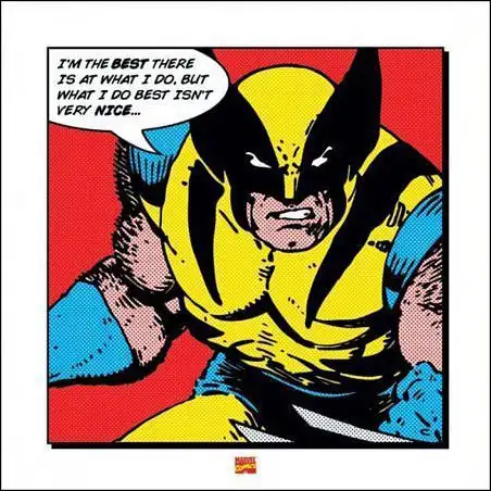 Wolverine I'm The Best - plakat premium