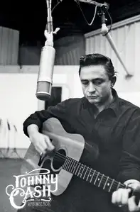 Johnny Cash The Man in Black - plakat