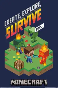 Minecraft Computronic - plakat