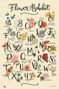 ABC Kwiatów Lily and Val - plakat