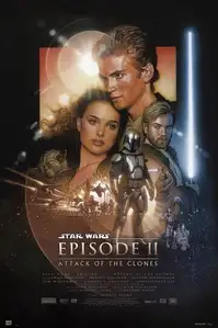 Star Wars Gwiezdne Wojny Atak Klonów - plakat