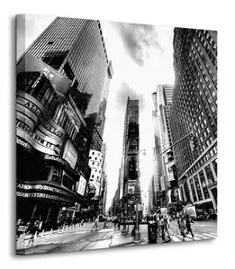 Times Square BW (New York) - Obraz na płótnie