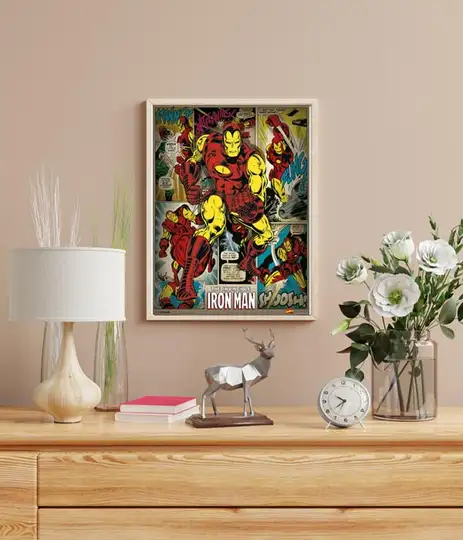 Marvel Comics - Iron Man Retro - plakat - Galeria Plakatu
