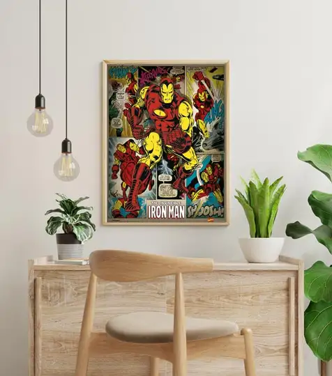 Marvel Comics - Iron Man Retro - plakat - Galeria Plakatu