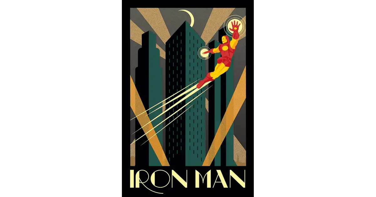 Marvel Iron Man Retro - plakat - Galeria Plakatu
