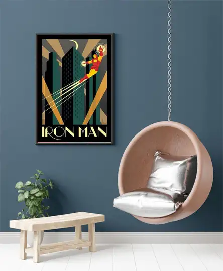 Marvel Iron Man Retro - plakat - Galeria Plakatu