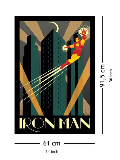 Marvel Iron Man Retro - plakat - Galeria Plakatu