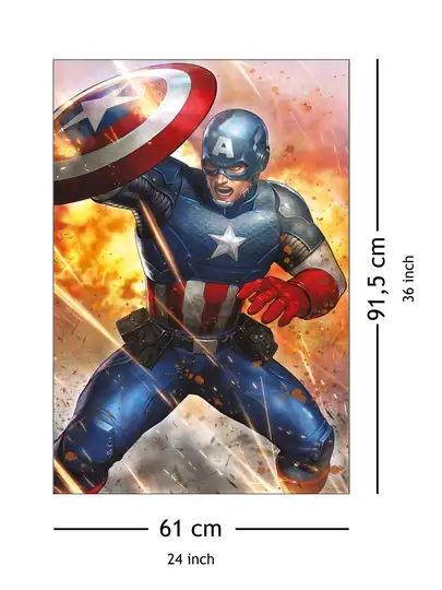 Marvel Kapitan Ameryka Retro - plakat - Galeria Plakatu