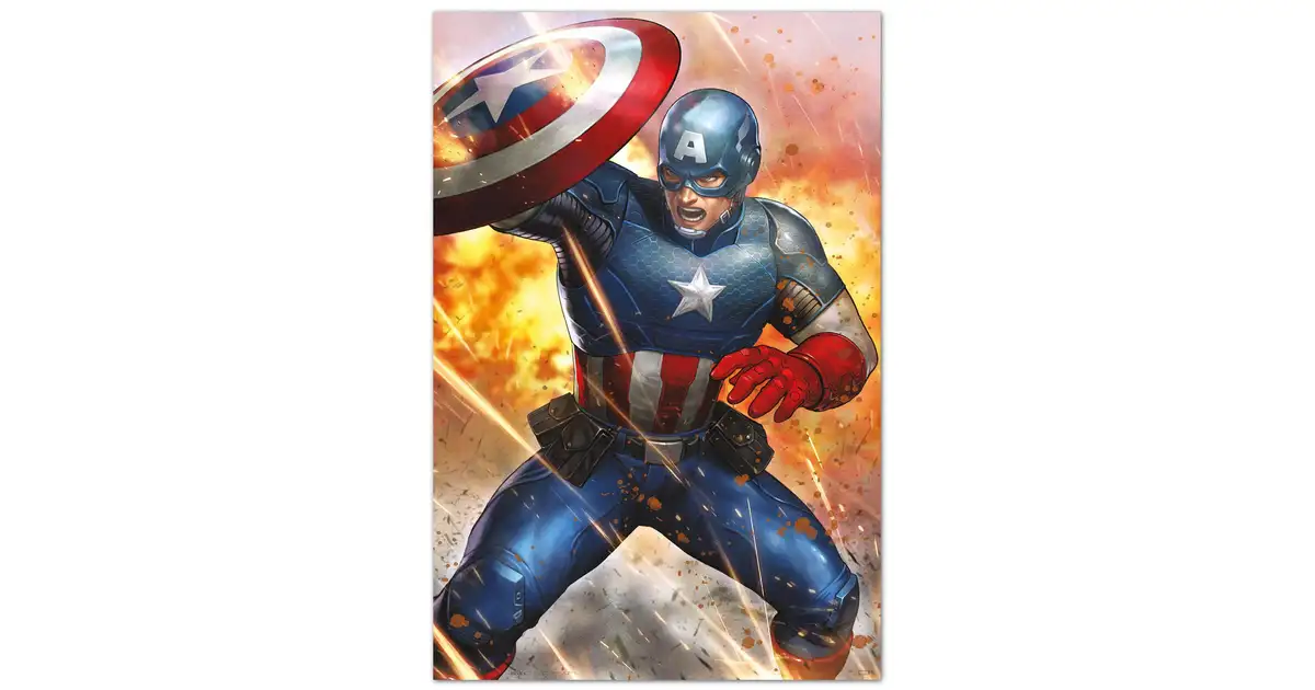 Marvel Kapitan Ameryka Retro - plakat - Galeria Plakatu