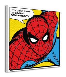 Spider-man (Quote) - Obraz na płótnie