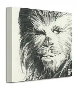 Star Wars Chewbacca Sketch - Obraz na płótnie