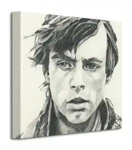 Star Wars Luke Skywalker Sketch - Obraz na płótnie