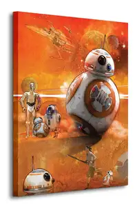 Star Wars Episode VII (BB-8 Art) - obraz na płótnie