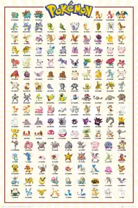 Pokemon GO Wszystkie Pokemony - plakat