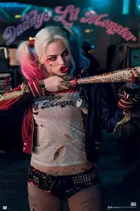 Legion Samobójców Harley Quinn Daddys Lil Monster - plakat