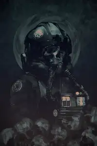 Star Wars Skull Pilot - plakat premium