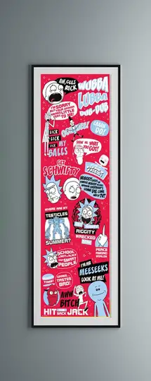 Rick and Morty Powiedzonka - plakat