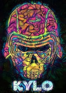 PsychoSkulls, Kylo Ren, Star Wars - plakat