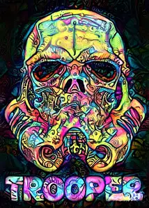 PsychoSkulls, Stormtrooper, Star Wars - plakat