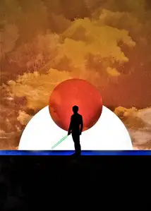 Sol Lunaris - Luke Skywalker, Gwiezdne Wojny - plakat