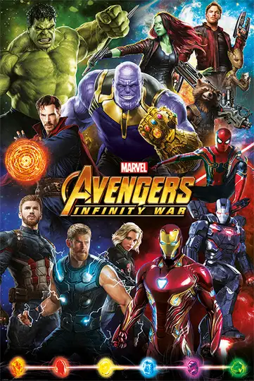 Avengers Infinity War Bohaterowie - plakat - Galeria Plakatu