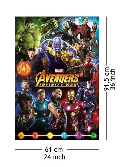 Avengers Infinity War Bohaterowie - plakat - Galeria Plakatu