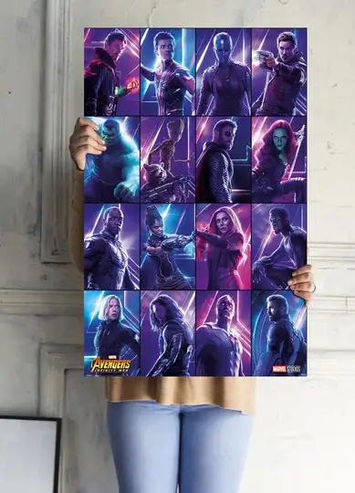 Avengers Infinity War Bohaterowie - plakat - Galeria Plakatu