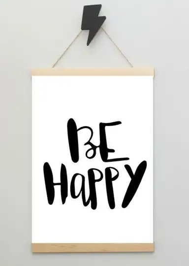 Be happy - plakat