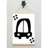 Czarne auto - plakat