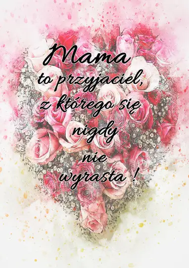 Mama przyjaciel - plakat