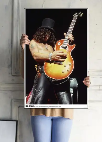 Guns N' Roses Slash Koncert Nowy Jork 1988 - plakat