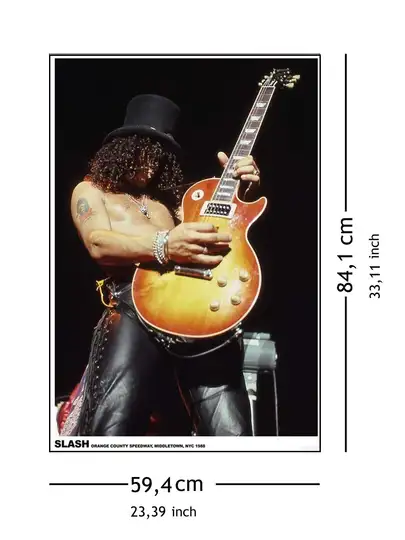 Guns N' Roses Slash Koncert Nowy Jork 1988 - plakat