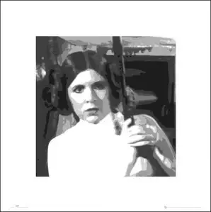 Gwiezdne Wojny Star Wars leia - plakat premium