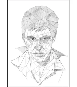 Geometryczny Al Pacino - plakat