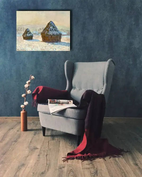 Wheatstacks, Snow Effect, Morning (Meules, Effet de Neige