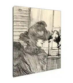 Louise Blouet  Le Margoin, Henri de Toulouse  Lautrec - plakat