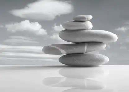 Kamienna kompozycja B&amp;W- plakat